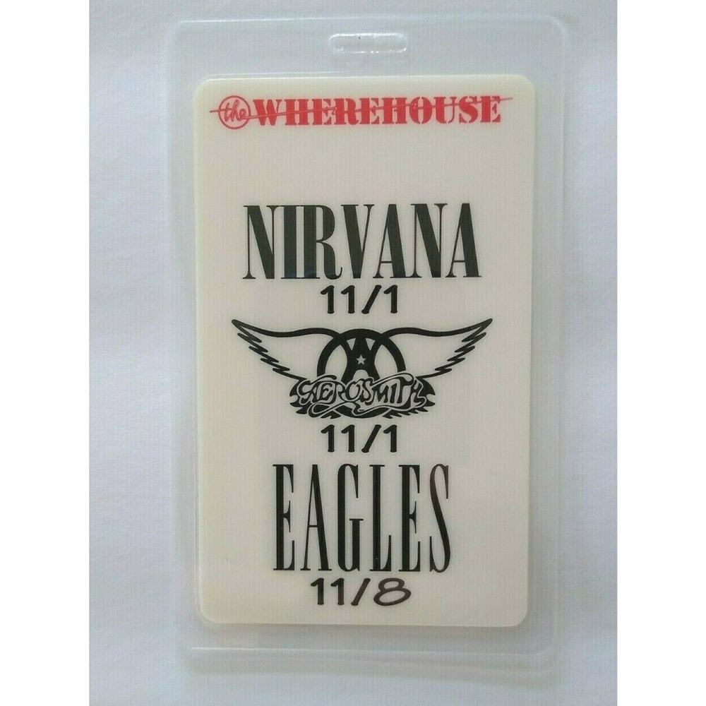 Nirvana Aerosmith Eagles Backstage Pass Laminated Original 1994 Rock Alternative